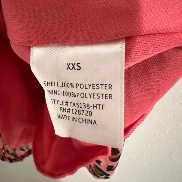 NEW Pink Cheetah Print Shell Camisole Tank Size XXS tags still on - Picture 3 of 6